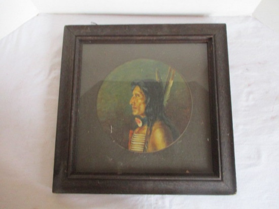 Framed Native American Warrior