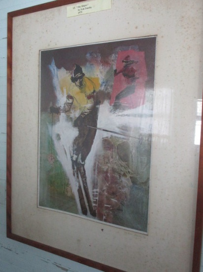Framed and Matted Photo Print of "The Slopes" by Lou Zansky