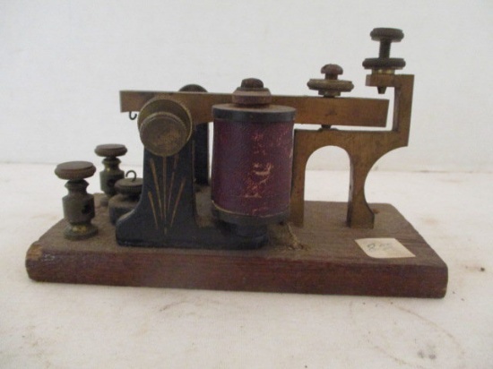 Antique J H Bunnell & Co. Morse Code Telegraph