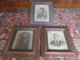 Three Antique Framed Portraits
