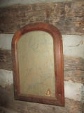 Antique Wood Frame Mirror