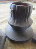 Two Cast Iron Post Bases