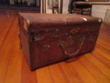 Antique Leather Hat Box for 