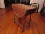 Small Drop Leaf Table with Spindle Legs