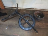 Heavy Cast Iron Hanging Pot and Sewing Machine Foot Pedal