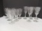 Stemware with Etched Floral Pattern