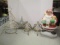 Blow Mold Santa, Metal Angel Stocking Hangers, Three Tier Tree Server Frame, Hanging Star