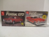 1965 Pontiac GTO and 1958 Chevrolet Impala Coupe Model Kits