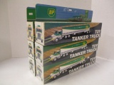 Six BP Toy Tanker Trucks