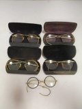 Antique Eyeglasses with Cases