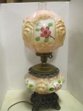 Gone with the Wind Style Lamp with Lion Head Globes