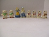 Vintage Salt and Pepper Shakers - Shawnee Dutch Boy and Girl, Pigs and Cats