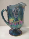 Carnival Glass Grape Pattern Pitcher