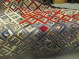 Quilt with Machine and Hand Stitching