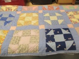 Quilt with Machine and Hand Stitching