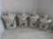 Set of Four Pottery Canisters Signed Chappelli