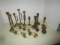 Brass Bells on String and Candlesticks
