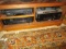 Sony DVD Player, Emerson VCR, Onkyo Stereo Receiver and Kenwood Multiple CD Player