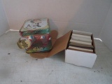 150 Plus Trading Cards in Saturday Evening Post Tin and Box of 300 +/- Baseball Cards