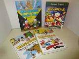 Uncle Scrooge and Donald Duck with Don Rosa Signed Bookplate and Donald Duck Christmas Treasury