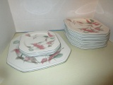 15 Mikasa Continental Silk Flowers Plates