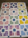 Hand Made Quilted Throw by Glenda Lowery