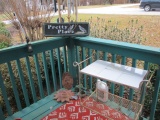 Metal Cart, Wind Chimes, Sign, Deck Plant Hangers, Pottery Wall Plaques, Outdoor Rug, etc.