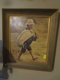 Framed Painting on Canvas Signed Gorin