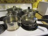 Stock Pot and Revere Ware Pots