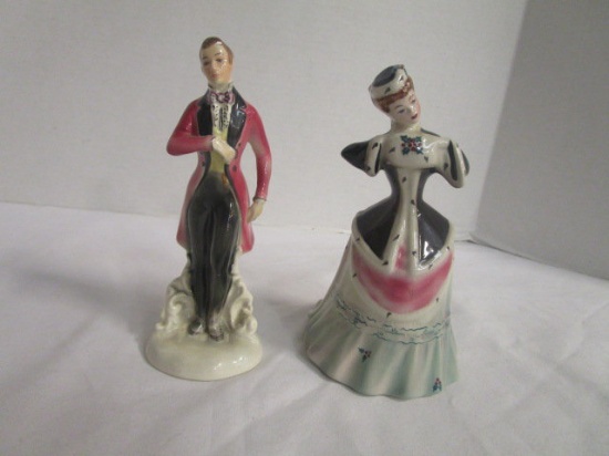 Goldicheider "White Christmas" Figurine and Goldcrest Gentleman Figurine