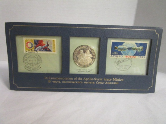 Sterling Silver Coin Commemorating the Apollo-Soyuz Space Mission