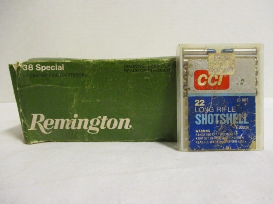 Remington 38 Special Bullets and 22 Long Rife Shotshell