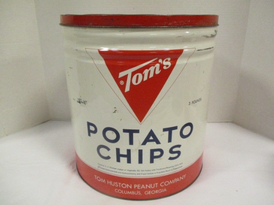 Tom's Potato Chips 3 Pound Tin