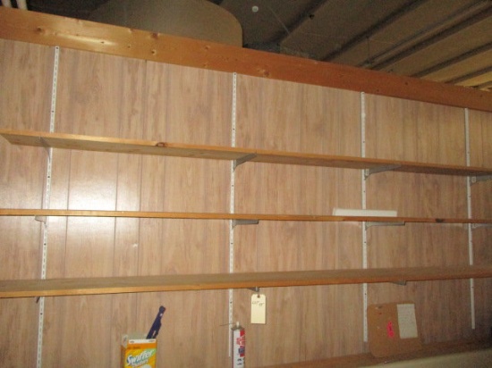 (3) 9' x 11" Wood Shelves w/ Brackets