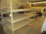 4' x 8' Metal Shelf w/ 4 Wood Shelves