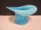 Blue Swirl Top Hat Vase