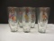 Seven Tea Glasses Depicting Scottish Attire