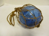 Blue Glass Fishing Net Float