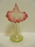 Art Glass Jack-in-the-Pulpit Vase