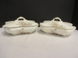 Pair of 1890 Henry Alcock & Co. Covered Dishes