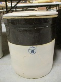 6 Gallon Lidded Pottery Crock