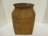 Vintage Oak Storage Basket