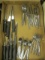 Diamond Cut Knives and 34 Pcs Linmark Stainless Flatware