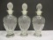 Three Avon Bottles with Stoppers