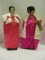 Two Oriental Fabric Dolls