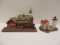 Spoontiques Nubble Light Lighthouse and Danbury Mint The Old Railroad Station