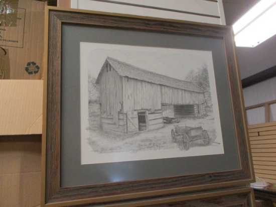 "The Coves Barn Standing the Test of Time" Framed Print by Brin Martin