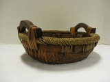 Basket with Wood Handles