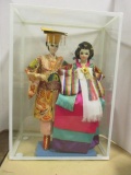 Oriental Doll Couple in Display