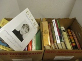 Two Boxes of Biography Books - Princess Diana, Kirk Douglas, Shirley MacLaine, etc.